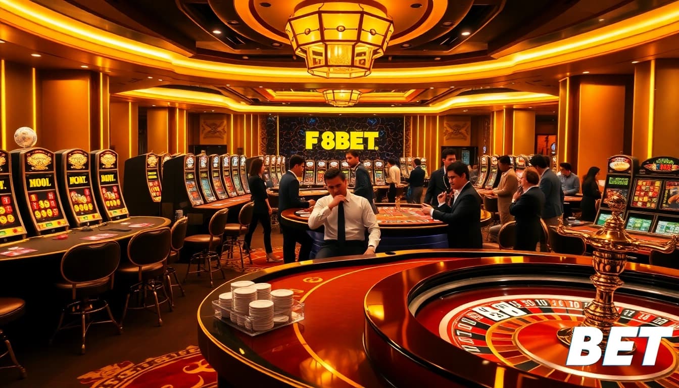 Experience thrilling games and strategic betting with F8BET's exciting casino atmosphere.