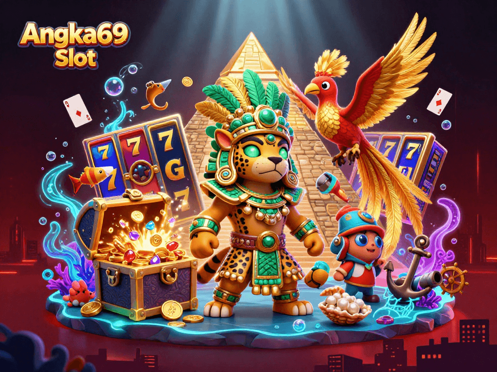 Experience thrilling wins at Angka69 Slot with vibrant slot reels and stunning graphics.