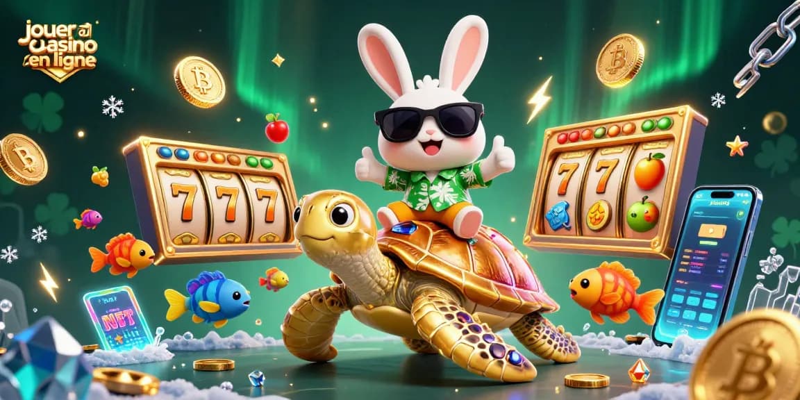 Participez au jouer au casino en ligne avec des personnages 3D vibrants et des éléments de casino colorés.