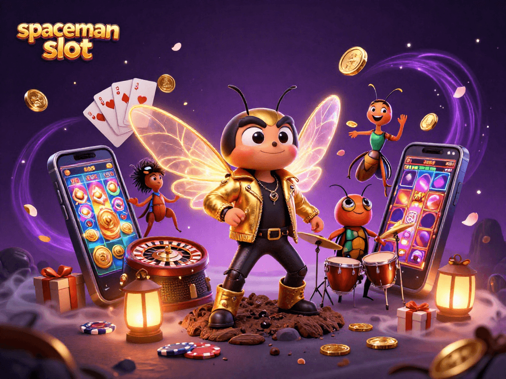 Experience the thrill with the spaceman slot and winning strategies in this dynamic casino scene.