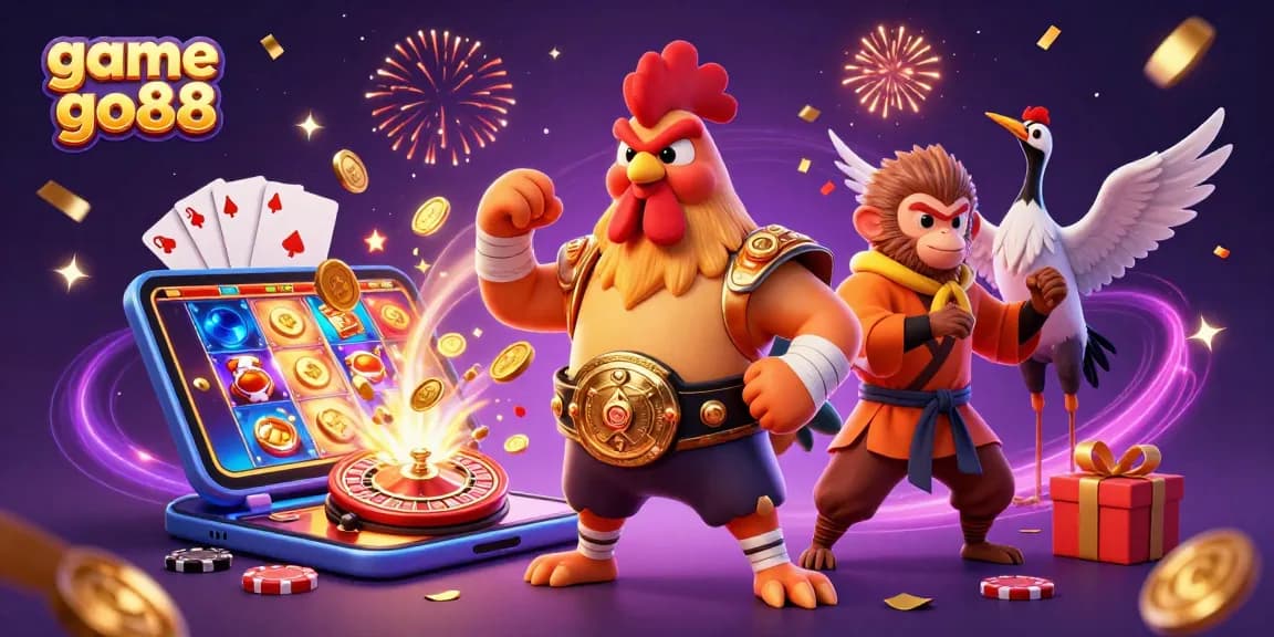 Experience the excitement of game go88 with vibrant characters and dynamic casino elements.