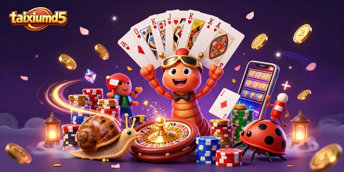 Engage in exciting gameplay with taixiumd5's vibrant casino scene filled with dynamic characters and immersive elements.