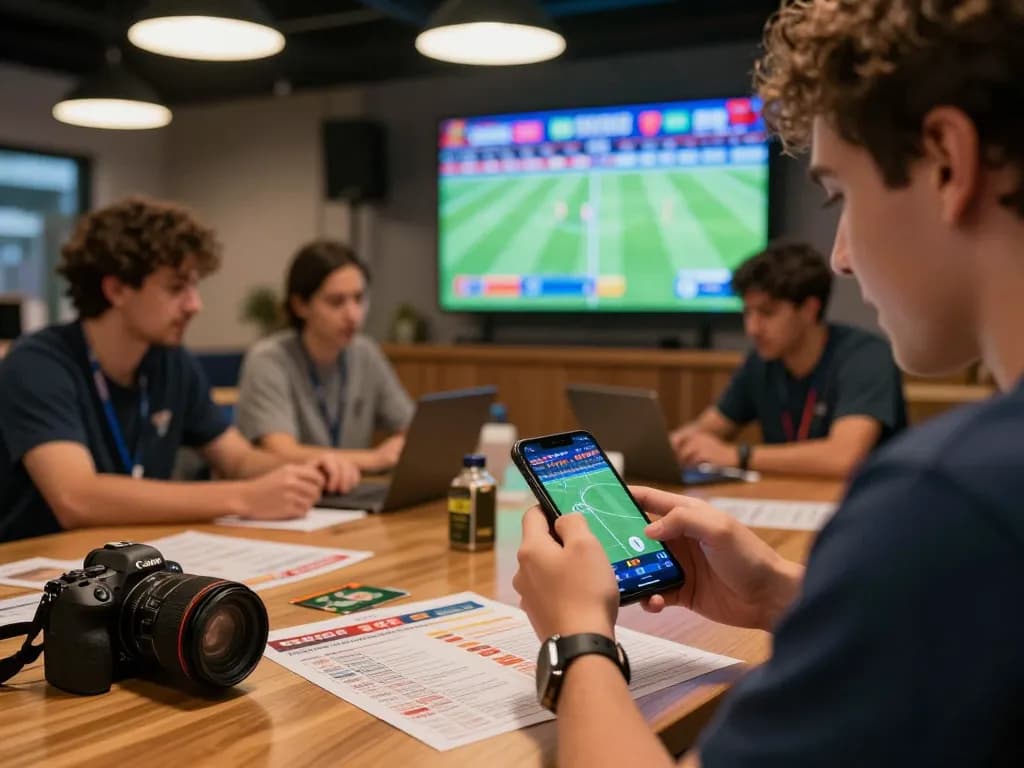 Placing bets on 88aa sportsbook using a smartphone, showcasing live match excitement.