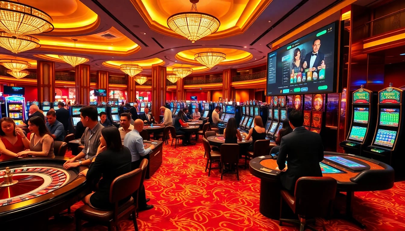 rr88 mov showcasing an exciting casino gaming environment with players, cards, and chips.