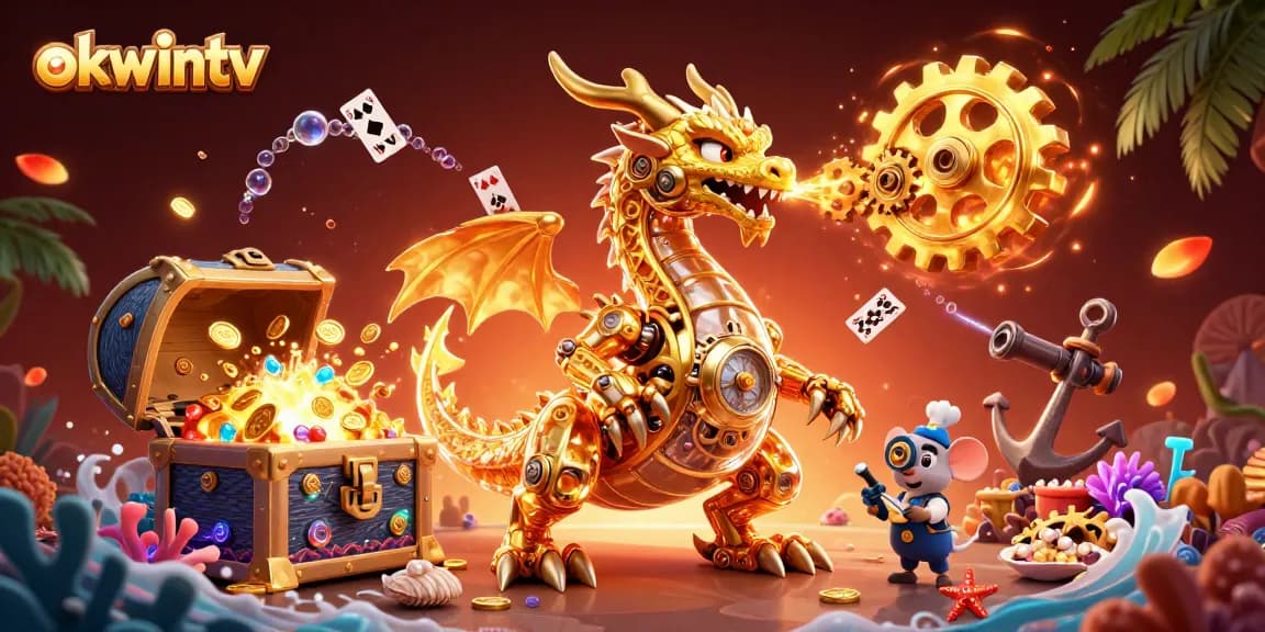 Experience exhilarating gaming with okwintv, featuring dynamic characters and vibrant casino elements.