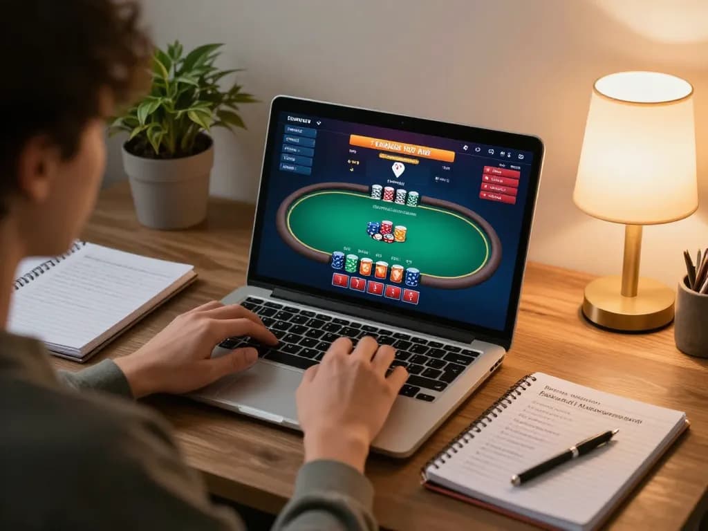 Hello88 online gaming scene showing player engaged in responsible gambling strategy.