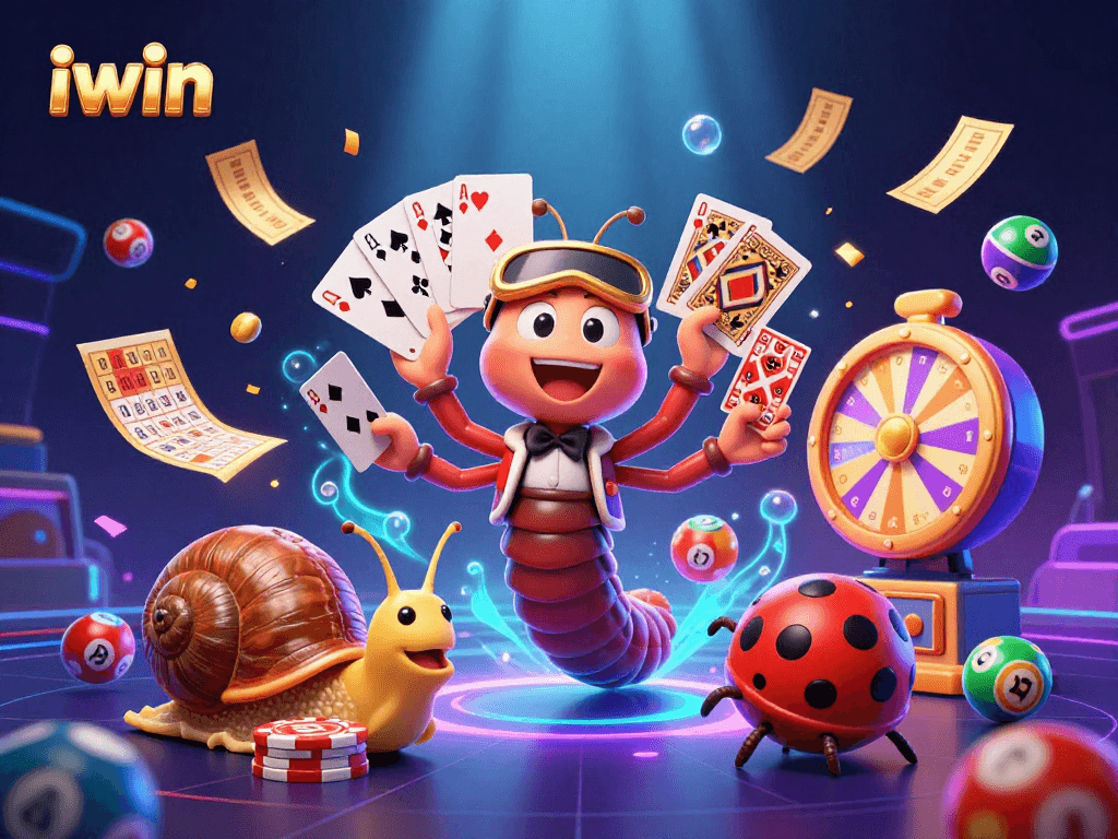 Experience excitement with iwin's vibrant casino scene showcasing dynamic game elements