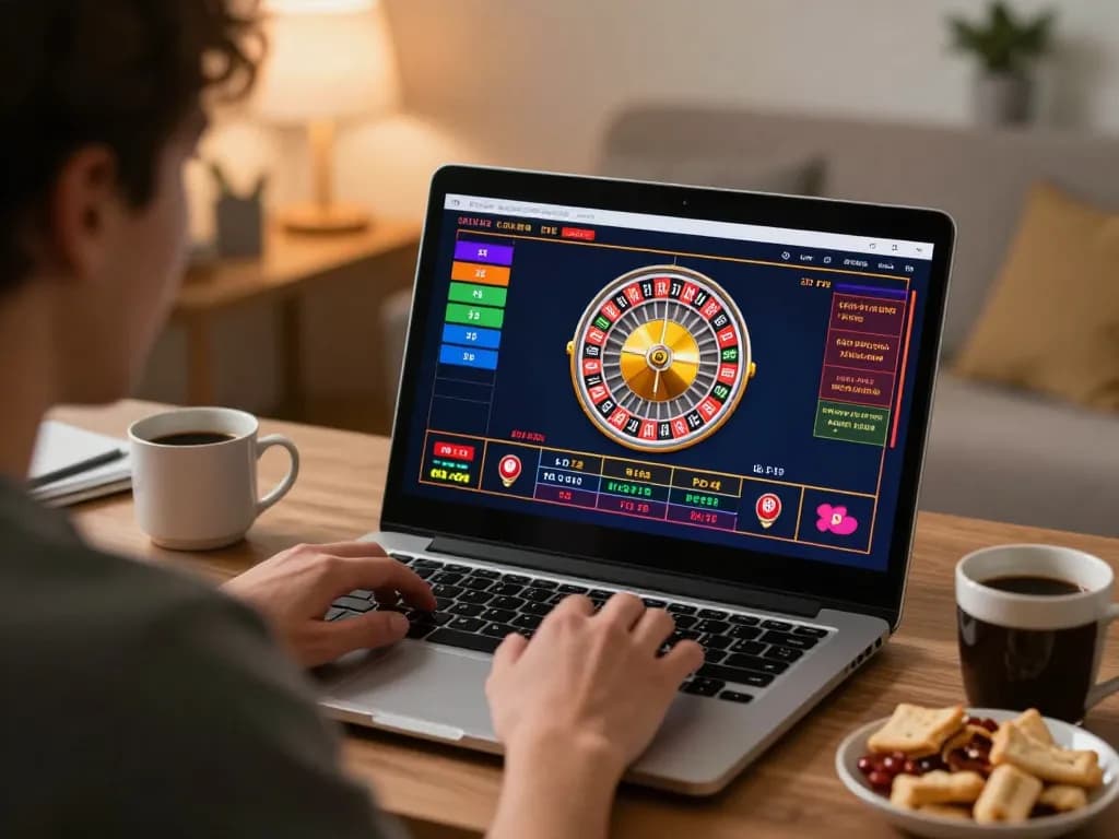 Engaging in online gaming at okfun with live dealer roulette, focusing on responsible bankroll management