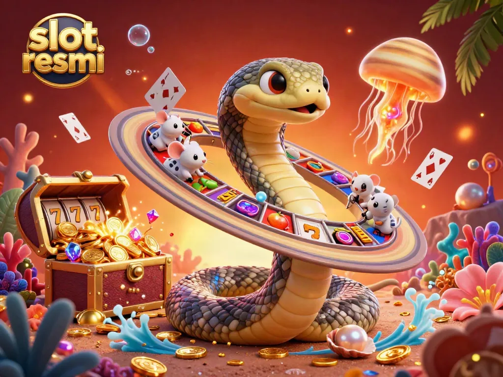Experience stunning gameplay with slot resmi featuring astronaut mice betting on cosmic reels with gold and jewels.