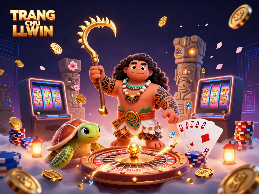 Experience the excitement of TRANG CHỦ LLWIN with vibrant casino elements and engaging characters.
