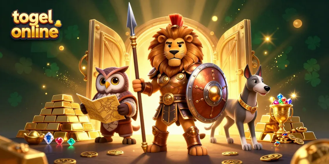 Engage with togel online through an enchanting 3D scene filled with treasure and strategy.