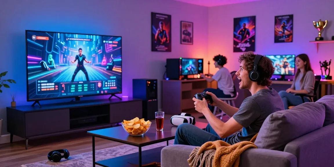 Engaging Raja Game login moment with friends in a vibrant gaming room.