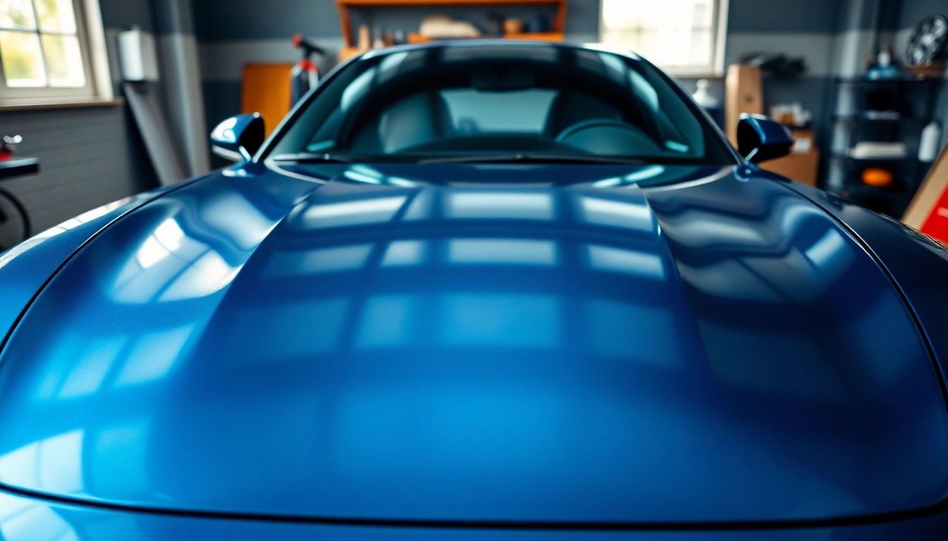 Applying paint protection film near me on a sleek car highlighting clarity and gloss.