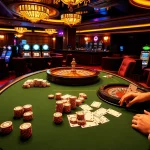 Experience the thrill of mmoo gambling at a vibrant casino with colorful slot machines and poker tables.