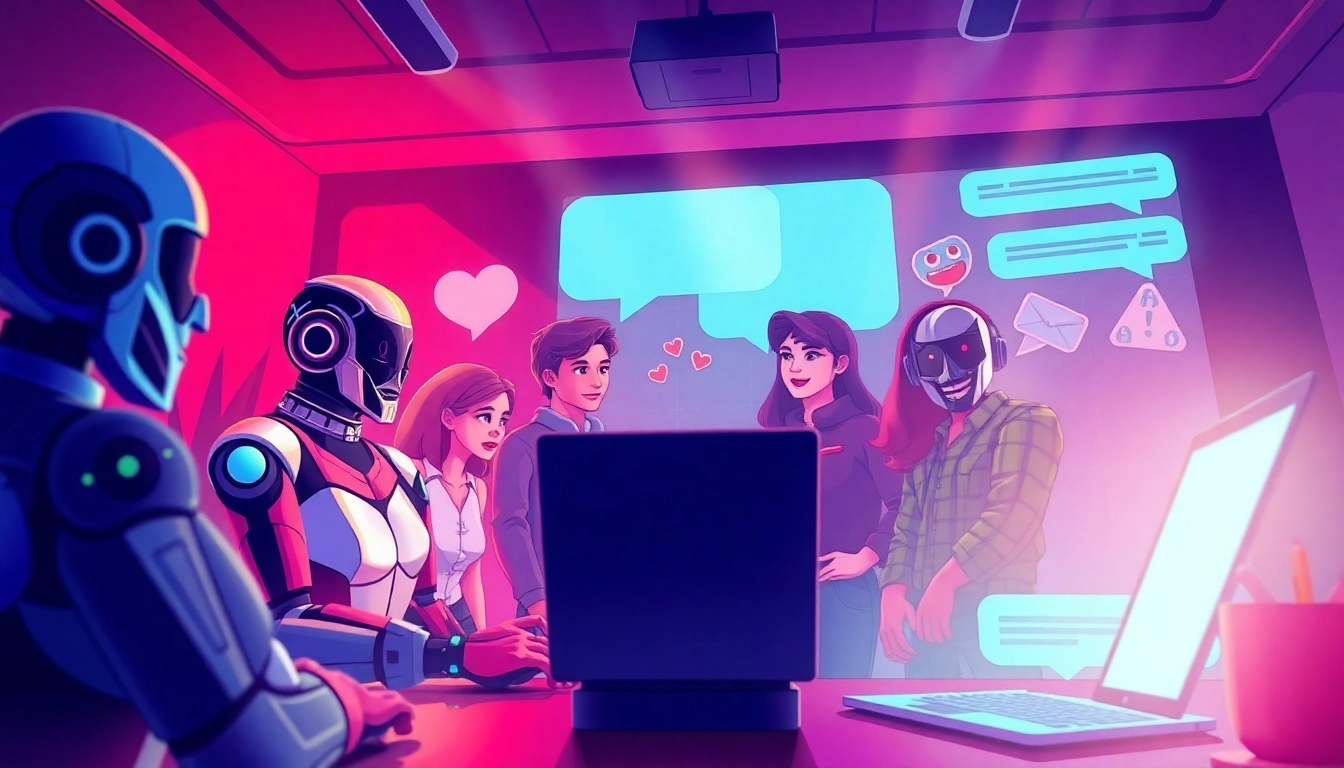 Interactive chat environment featuring engaging AI characters in spicychat conversations.