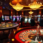 Experience the excitement of dn 888 at a luxurious casino, featuring roulette, blackjack, and vibrant slot machines.