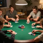 Bong88 poker game zoomed in on players' strategic moves and dynamic chips action.