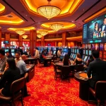 rr88 mov showcasing an exciting casino gaming environment with players, cards, and chips.
