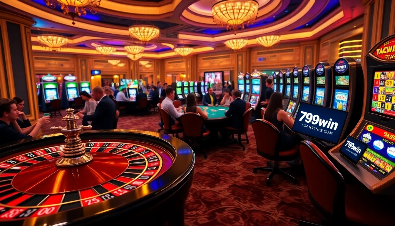 Engage with the thrilling atmosphere of 789win com casino featuring vibrant games and excited players.