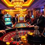 Exciting gameplay at nhà cái rr88 with vibrant casino tables and eager players.