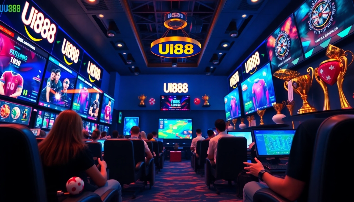 Exciting gaming scene at https://uu88.futbol/, showcasing diverse online gambling options.