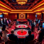 Engaging scene at TR88 casino showcasing players enjoying slot machines and roulette.
