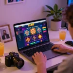 Engaging online gambling session at LC88 with vibrant visual elements and cozy atmosphere