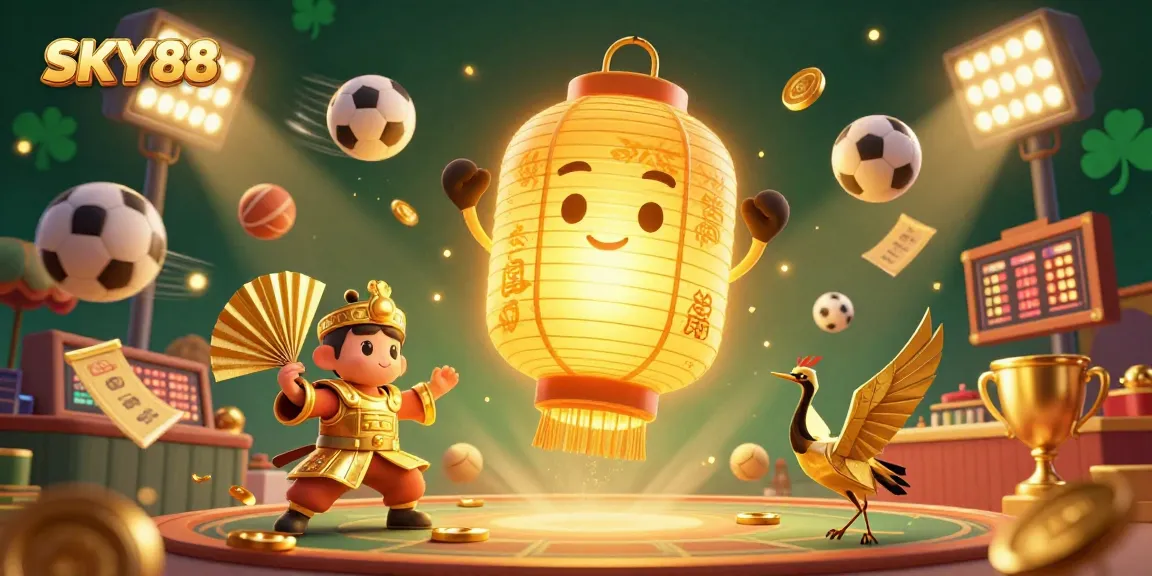 Experience thrilling moments at SKY88 with vibrant sports-inspired betting action featuring dynamic golden elements.