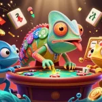 Experience thrilling gaming action with tải sunwin in a vibrant 3D casino scene filled with colorful elements.