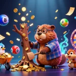 Engage with vaobong88 1gom as the beaver rains golden coins, creating a gambling adventure.