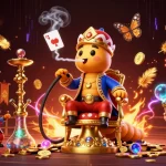 SC88 showcases a vibrant 3D digital illustration of a caterpillar hookah-master in a casino scene.